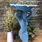 Mermaid Birdbath, Cast Aluminum Statue, Nautical, Pool Beach Decor, Mermaid H