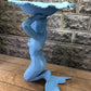 Mermaid Birdbath, Cast Aluminum Statue, Nautical, Pool Beach Decor, Mermaid H