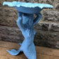Mermaid Birdbath, Cast Aluminum Statue, Nautical, Pool Beach Decor, Mermaid H