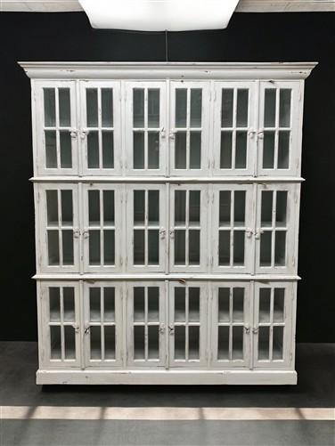 Triple Stack Bookcase, White Kitchen Hutch Cabinet, Kitchen Storage, Cupboard A3