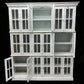 Triple Stack Bookcase, White Kitchen Hutch Cabinet, Kitchen Storage, Cupboard A3
