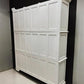 Triple Stack Bookcase, White Kitchen Hutch Cabinet, Kitchen Storage, Cupboard A3