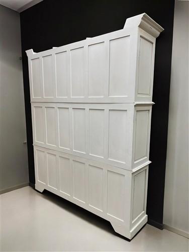 Triple Stack Bookcase, White Kitchen Hutch Cabinet, Kitchen Storage, Cupboard A3