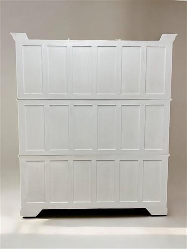 Triple Stack Bookcase, White Kitchen Hutch Cabinet, Kitchen Storage, Cupboard A3
