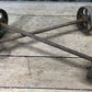 Cast iron wheels - 4 Factory Cart Wheels & 2 Axles Cast Iron Vintage Lineberry Industrial Wheel A43 by The Old Grainery (5...