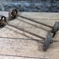 Cast iron wheels - 4 Factory Cart Wheels & 2 Axles Cast Iron Vintage Lineberry Industrial Wheel A43 by The Old Grainery (5...