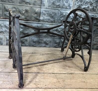 Treadle base - Treadle Sewing Machine, Cast Iron Base, Industrial Age Standard Steampunk QZ, by The Old Grainery (base, ca...