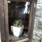 Wall cabinet - Medicine Cabinet, Vintage Wood Display Case, Wall Mount Cupboard, Shadow Box A18 by The Old Grainery (1 she...