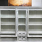 Kitchen Hutch Cabinet - Curved Door White Wood Kitchen Hutch Cabinet, Pantry Cupboard, Storage, J by The Old Grainery (Bac...