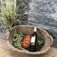 Oval Wicker Basket, Vintage German Woven Rattan Basket, Storage Organizer A15,