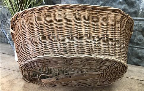 Basket - Oval Wicker Basket, Vintage German Woven Rattan Basket, Storage Organizer A16, by The Old Grainery (Adults, Any R...