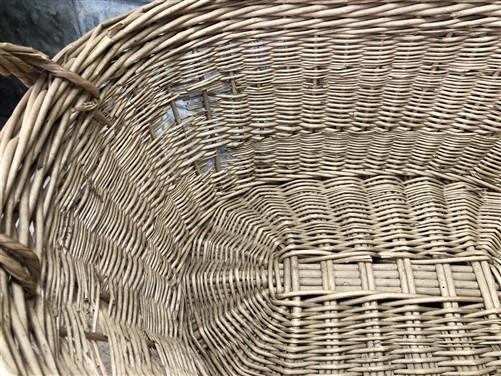 Basket - Oval Wicker Basket, Vintage German Woven Rattan Basket, Storage Organizer A17, by The Old Grainery (Adults, Any R...