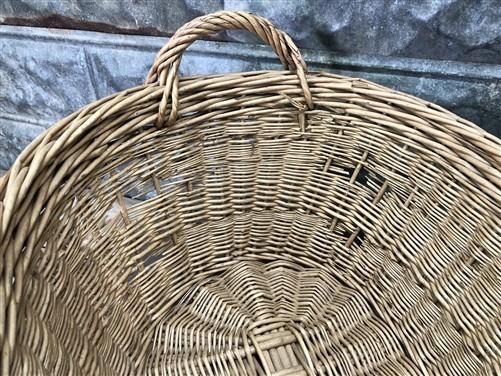Basket - Oval Wicker Basket, Vintage German Woven Rattan Basket, Storage Organizer A17, by The Old Grainery (Adults, Any R...