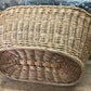 Basket - Oval Wicker Basket, Vintage German Woven Rattan Basket, Storage Organizer A17, by The Old Grainery (Adults, Any R...