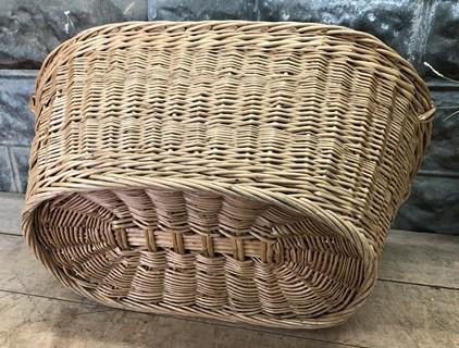 Basket - Oval Wicker Basket, Vintage German Woven Rattan Basket, Storage Organizer A17, by The Old Grainery (Adults, Any R...