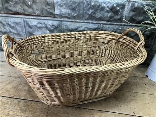 Basket - Oval Wicker Basket, Vintage German Woven Rattan Basket, Storage Organizer A17, by The Old Grainery (Adults, Any R...