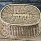 Basket - Oval Wicker Basket, Vintage German Woven Rattan Basket, Storage Organizer A17, by The Old Grainery (Adults, Any R...