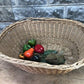 Basket - Oval Wicker Basket, Vintage German Woven Rattan Basket, Storage Organizer A19, by The Old Grainery (Adults, All O...