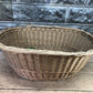 Basket - Oval Wicker Basket, Vintage German Woven Rattan Basket, Storage Organizer A19, by The Old Grainery (Adults, All O...