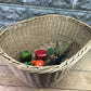 Basket - Oval Wicker Basket, Vintage German Woven Rattan Basket, Storage Organizer A19, by The Old Grainery (Adults, All O...