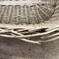 Basket - Oval Wicker Basket, Vintage German Woven Rattan Basket, Storage Organizer A19, by The Old Grainery (Adults, All O...
