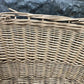 Basket - Oval Wicker Basket, Vintage German Woven Rattan Basket, Storage Organizer A19, by The Old Grainery (Adults, All O...