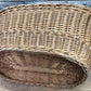 Basket - Oval Wicker Basket, Vintage German Woven Rattan Basket, Storage Organizer A19, by The Old Grainery (Adults, All O...