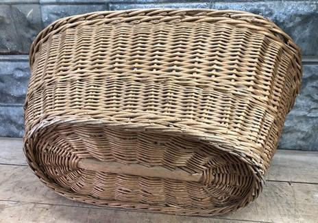 Basket - Oval Wicker Basket, Vintage German Woven Rattan Basket, Storage Organizer A19, by The Old Grainery (Adults, All O...