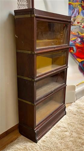 Globe-Wernicke Barrister Bookcase, Vintage Lawyer Cabinet, Stacking Bookcase, E