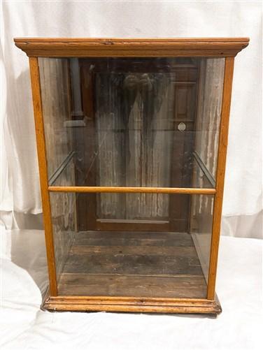 Wood Framed Glass Vintage Showcase, Country General Store, Countertop Display, Z