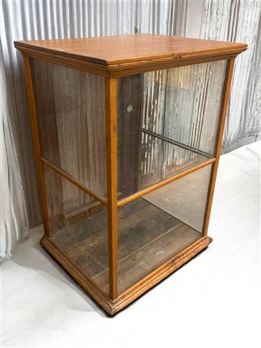 Wood Framed Glass Vintage Showcase, Country General Store, Countertop Display, Z