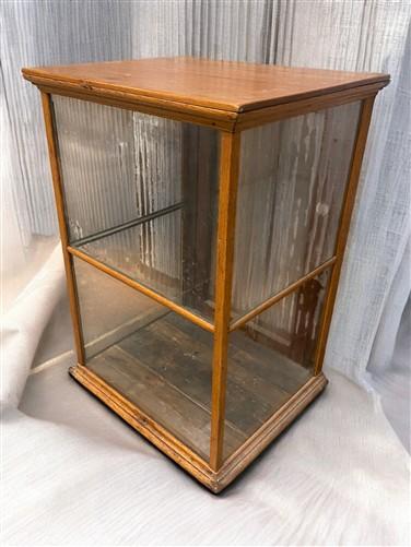 Wood Framed Glass Vintage Showcase, Country General Store, Countertop Display, Z