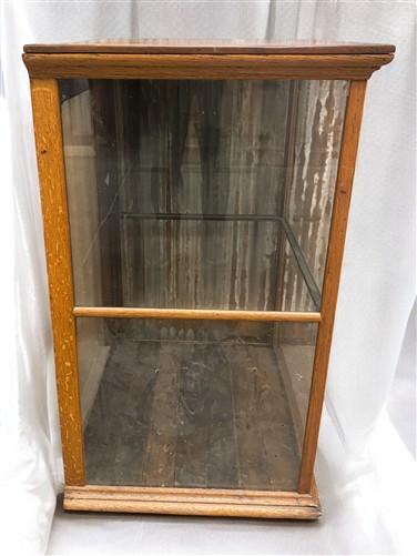 Wood Framed Glass Vintage Showcase, Country General Store, Countertop Display, Z