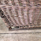 Rectangular Wicker Basket, Vintage German Woven Basket, Storage Organizer C41,