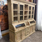 Kitchen Hutch Cabinet - Curved Door Natural Wood Kitchen Hutch Cabinet, Pantry Cupboard, Storage J by The Old Grainery (Ba...