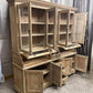 Kitchen Hutch Cabinet - Curved Door Natural Wood Kitchen Hutch Cabinet, Pantry Cupboard, Storage J by The Old Grainery (Ba...