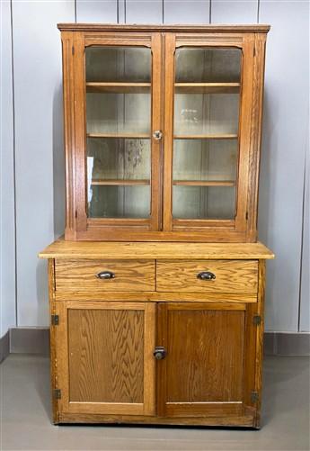Furniture - Primitive Kitchen Cupboard, Vintage Hoosier Cabinet, China Hutch, Cupboard, A by The Old Grainery (buffet, chi...