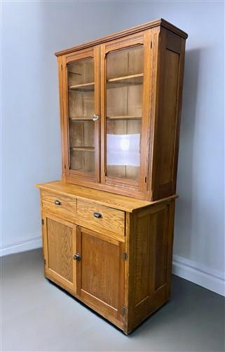 Furniture - Primitive Kitchen Cupboard, Vintage Hoosier Cabinet, China Hutch, Cupboard, A by The Old Grainery (buffet, chi...