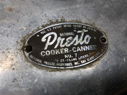 Pressure canner - Presto 15 Quart Pressure Cooker Canner No7, Vintage Aluminum Prepper Homestead, by The Old Grainery (15...