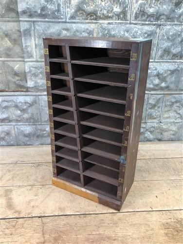 Storage - Wood Box Glass Clock Face Crystals Storage, Small Craft Parts Supply Organizer, by The Old Grainery (cabinet, cl...