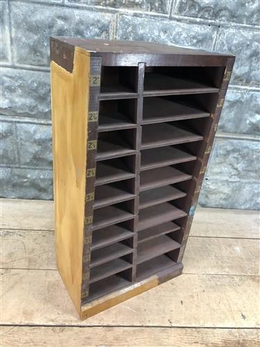 Storage - Wood Box Glass Clock Face Crystals Storage, Small Craft Parts Supply Organizer, by The Old Grainery (cabinet, cl...