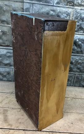 Storage - Wood Box Glass Clock Face Crystals Storage, Small Craft Parts Supply Organizer, by The Old Grainery (cabinet, cl...