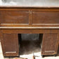 4'6" Wood Desk with Twin Pedestals, Vintage Oak Secretary Desk Home/Office Desk