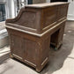 4'6" Wood Desk with Twin Pedestals, Vintage Oak Secretary Desk Home/Office Desk