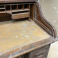 4'6" Wood Desk with Twin Pedestals, Vintage Oak Secretary Desk Home/Office Desk