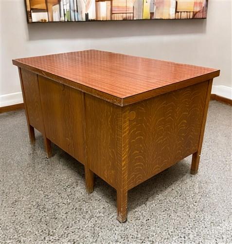 Desk - Mid Century Desk, Vintage Leopold Desk Co., Home Office Furniture, Student Desk by The Old Grainery (Executive desk...