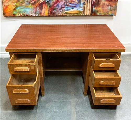Desk - Mid Century Desk, Vintage Leopold Desk Co., Home Office Furniture, Student Desk by The Old Grainery (Executive desk...