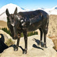 Donkey - Donkey Statue, Mule Sculpture, Life Size Burro, Cast Aluminum by The Old Grainery (aluminum, brown, cast aluminum)