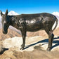 Donkey - Donkey Statue, Mule Sculpture, Life Size Burro, Cast Aluminum by The Old Grainery (aluminum, brown, cast aluminum)