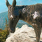Donkey - Donkey Statue, Mule Sculpture, Life Size Burro, Cast Aluminum by The Old Grainery (aluminum, brown, cast aluminum)